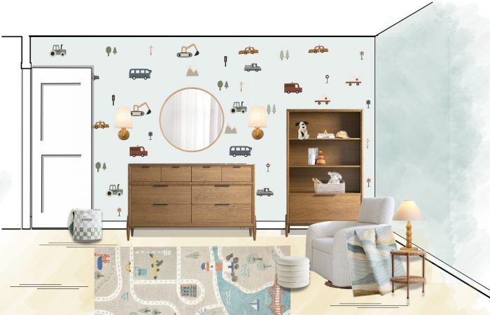 nursery trends include layered lighting